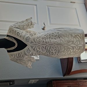 French Connection Mesi Lace Dress, Summer White Size 6